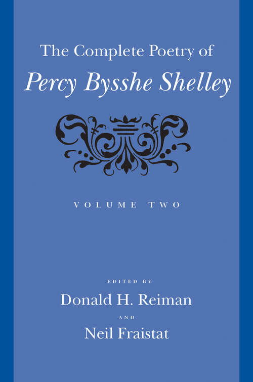 Book cover of The Complete Poetry of Percy Bysshe Shelley