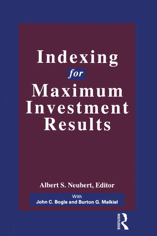 Book cover of Indexing for Maximum Investment Results