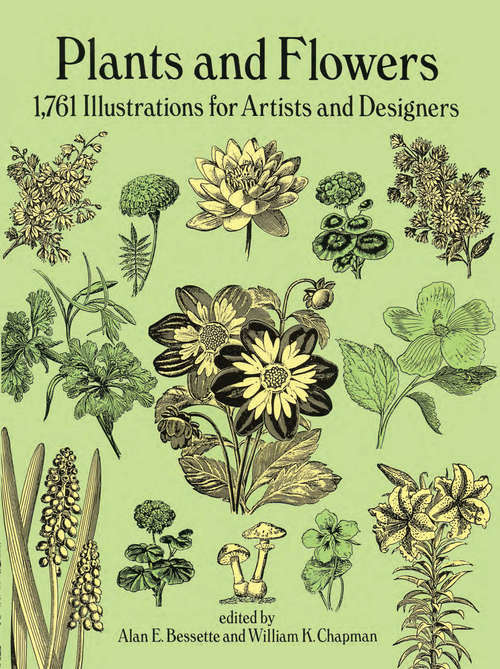 Book cover of Plants and Flowers: 1761 Illustrations for Artists and Designers (Dover Pictorial Archive Ser.)
