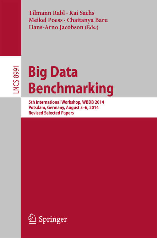 Book cover of Big Data Benchmarking