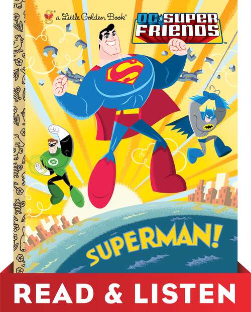 Book cover of Superman! (Little Golden Book)