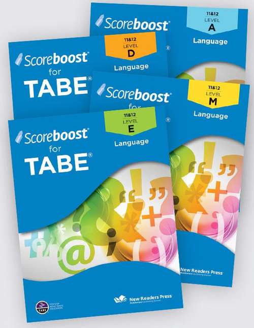 Book cover of Scoreboost® for TABE Language, Level E (11&12)