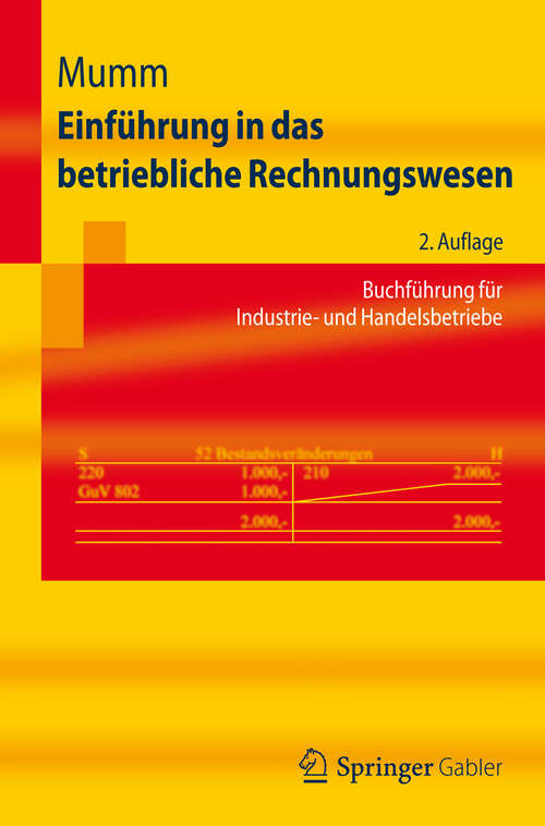 Book cover of Einführung in das betriebliche Rechnungswesen