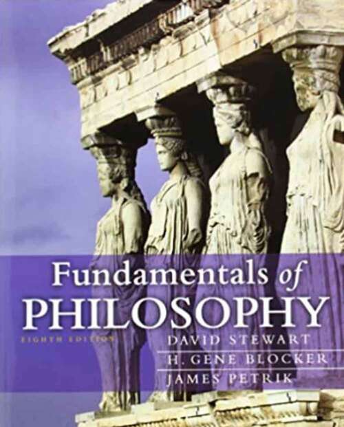 Book cover of Fundamentals of Philosophy (Eighth Edition)