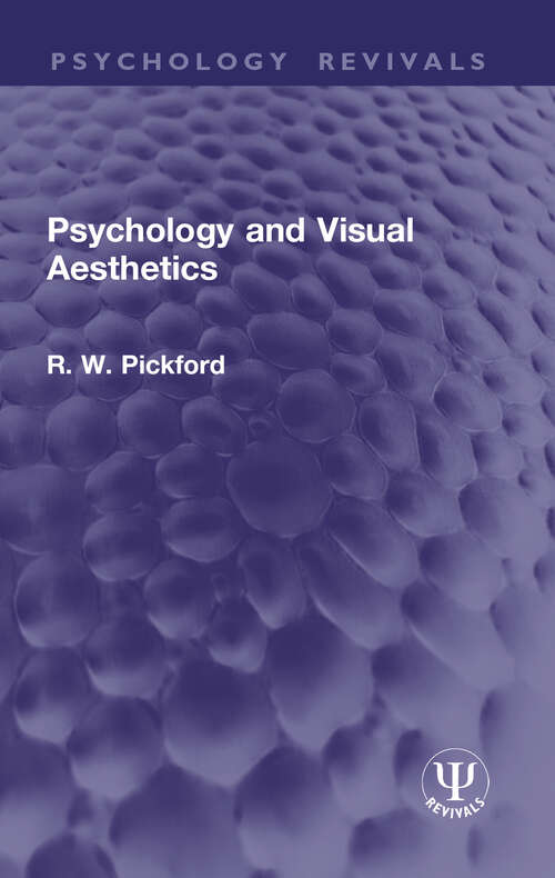 Book cover of Psychology and Visual Aesthetics (1) (Psychology Revivals)