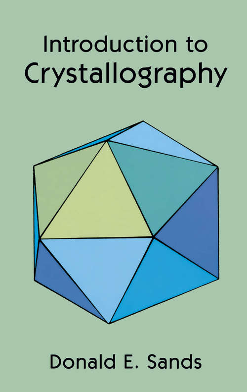 Book cover of Introduction to Crystallography