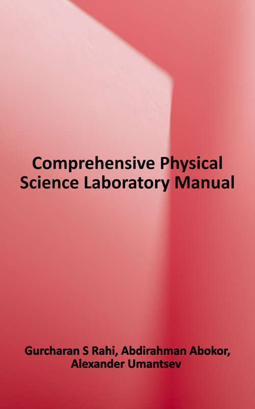 Book cover of Comprehensive Physical Science Laboratory Manual