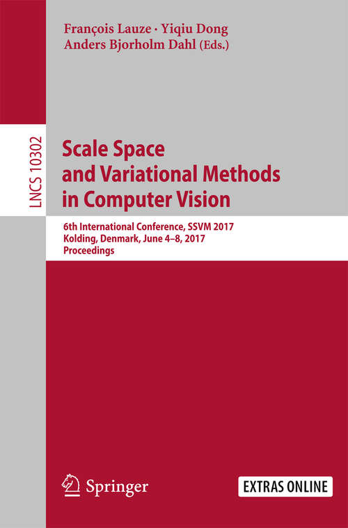 Book cover of Scale Space and Variational Methods in Computer Vision