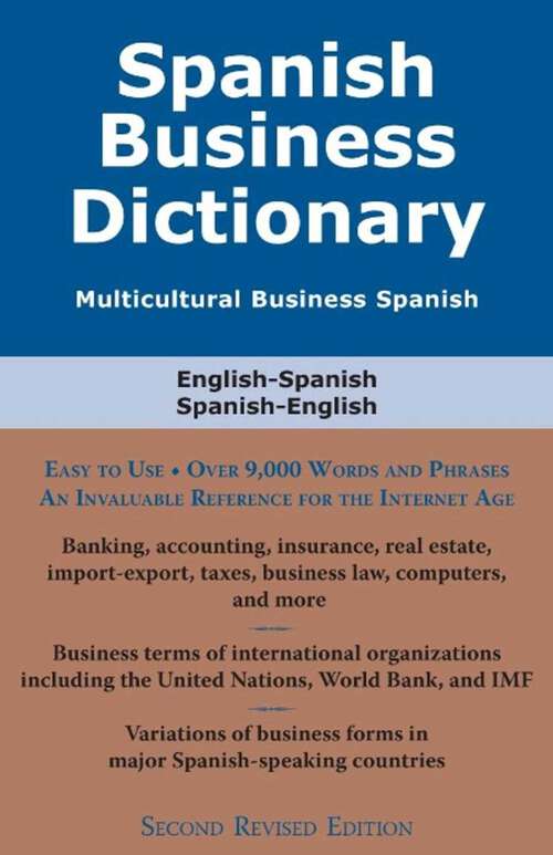 Book cover of Spanish Business Dictionary: Multicultural Business Spanish