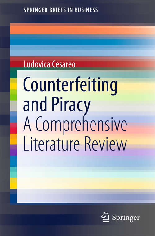Book cover of Counterfeiting and Piracy