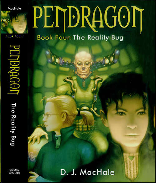 Book cover of The Reality Bug: The Merchant Of Death; The Lost City Of Faar; The Never War; The Reality Bug; Black Water; The Rivers Of Zadaa; The Quillan Games; The Pilgrims Of Rayne; Raven Rise; The Soldiers Of Halla (Pendragon #4)