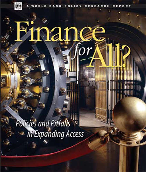 Book cover of Finance for All? Policies and Pitfalls in Expanding Access