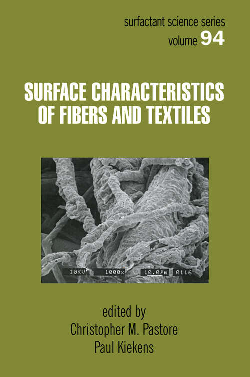 Book cover of Surface Characteristics of Fibers and Textiles (1)