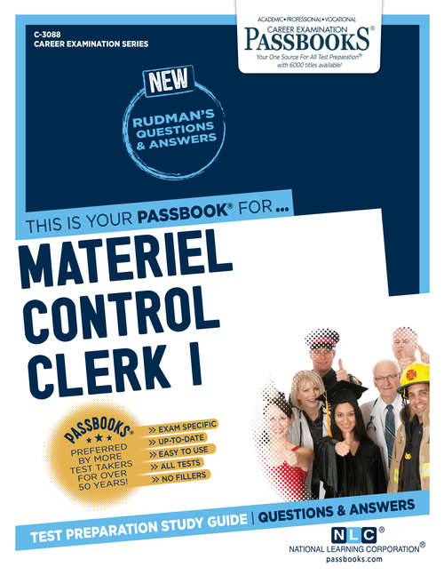 Book cover of Materiel Control Clerk I: Passbooks Study Guide (Career Examination Series: C-3088)