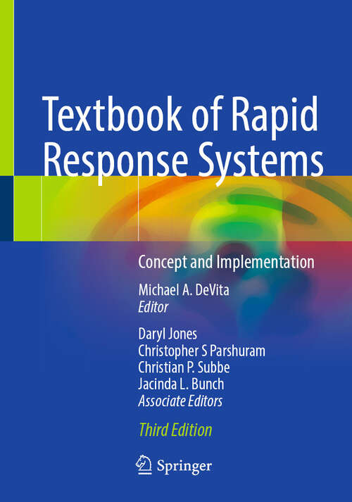 Book cover of Textbook of Rapid Response Systems: Concept and Implementation (Third Edition 2024)