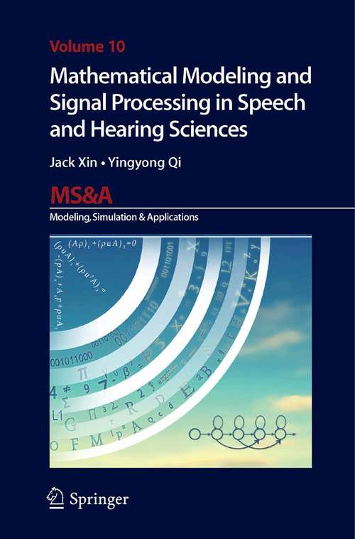 Book cover of Mathematical Modeling and Signal Processing in Speech and Hearing Sciences