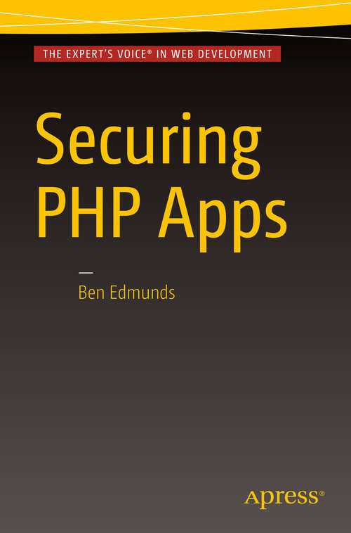 Book cover of Securing PHP Apps
