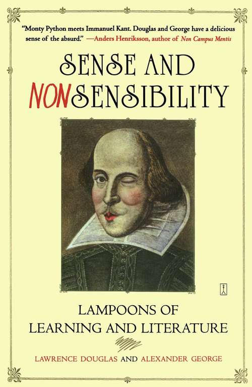 Book cover of Sense and Nonsensibility