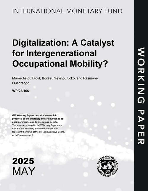 Book cover of Digitalization: A Catalyst for Intergenerational Occupational Mobility?