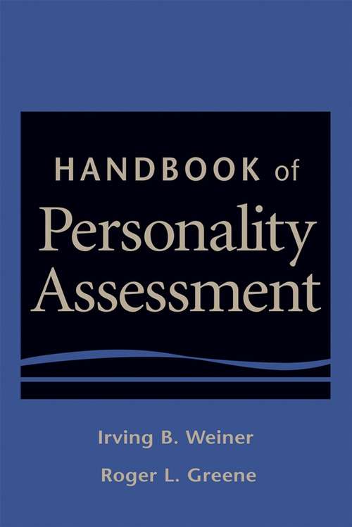Book cover of Handbook of Personality Assessment
