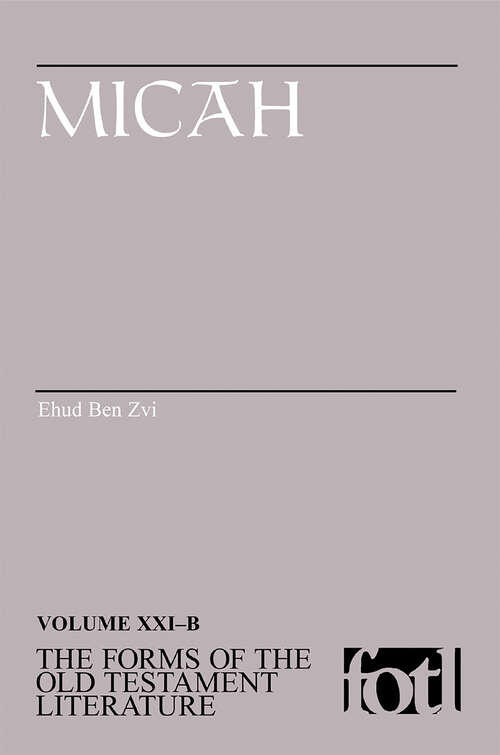 Book cover of Micah