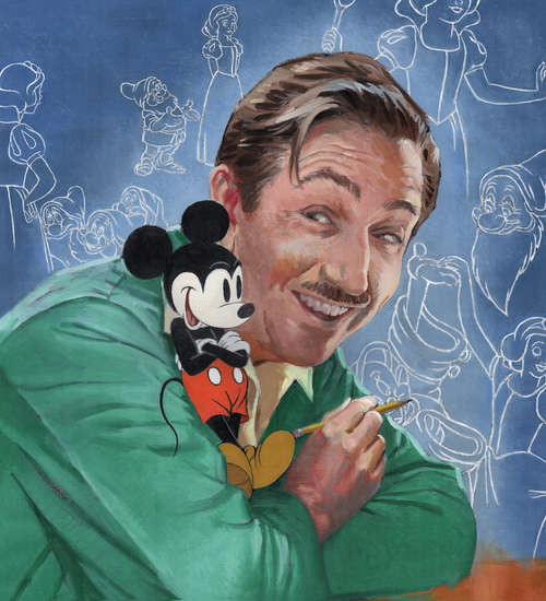Book cover of Walt's Imagination: The Life of Walt Disney (Big Words #10)
