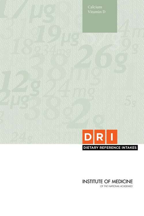 Book cover of DRI Dietary Reference Intakes Calcium Vitamin D