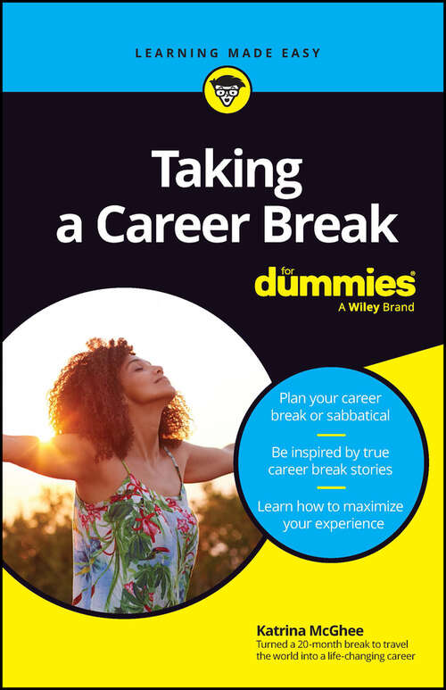 Book cover of Taking A Career Break For Dummies