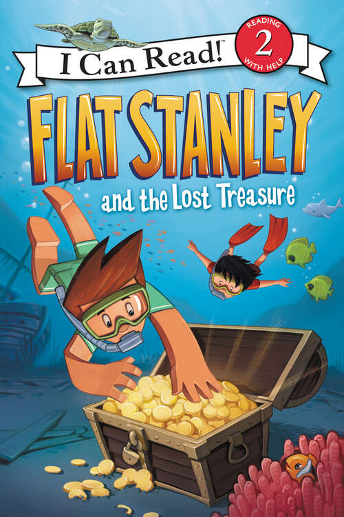 Book cover of Flat Stanley and the Lost Treasure (I Can Read Level 2)