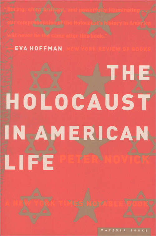 Book cover of The Holocaust in American Life