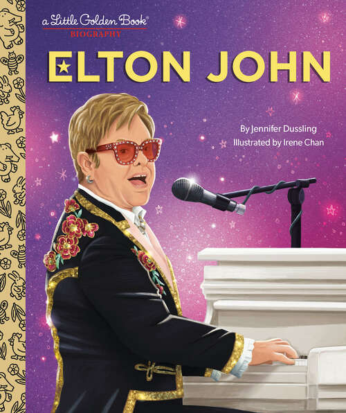 Book cover of Elton John: A Little Golden Book Biography (Little Golden Book)