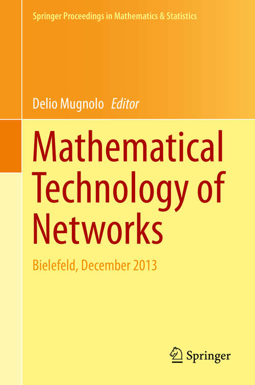Book cover of Mathematical Technology of Networks