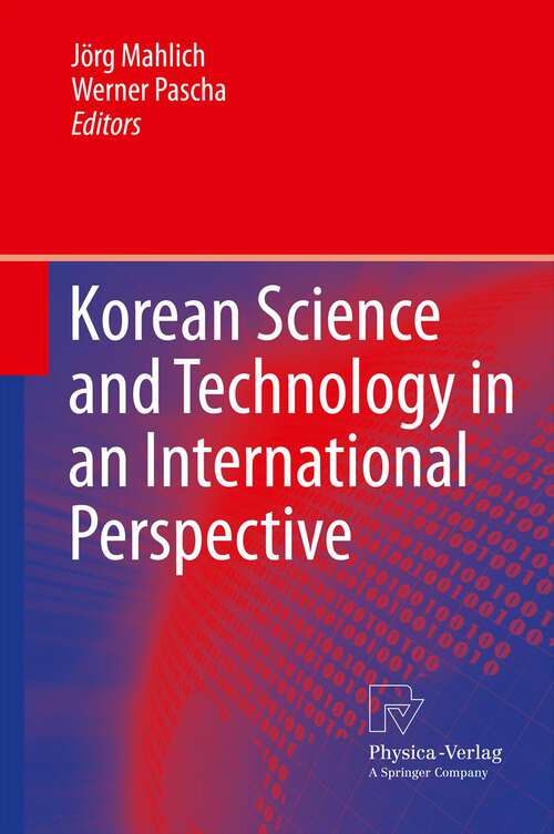 Book cover of Korean Science and Technology in an International Perspective