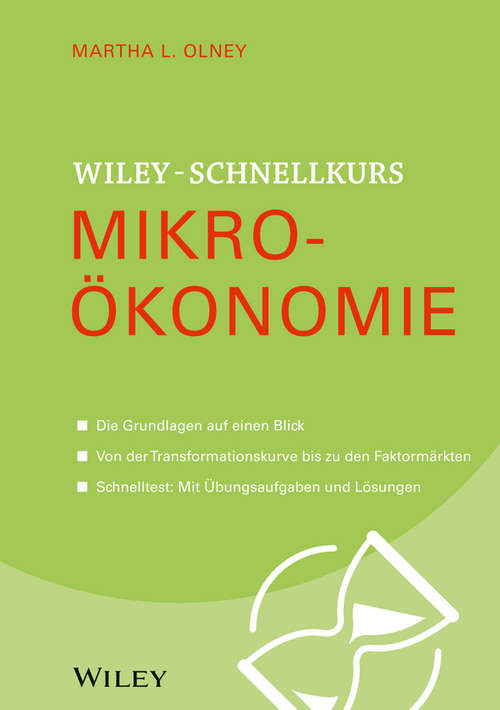 Book cover of Wiley Schnellkurs Mikroökonomie