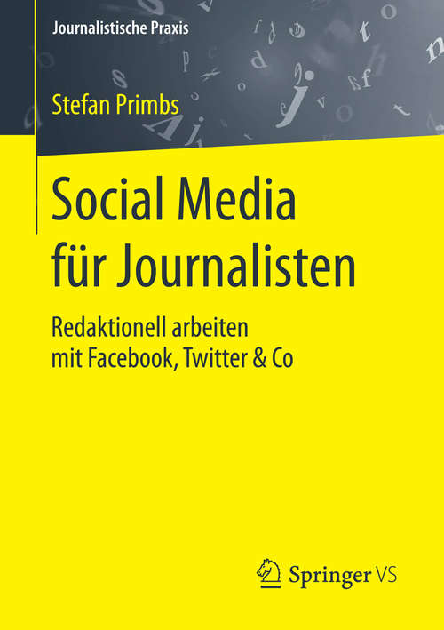 Book cover of Social Media für Journalisten