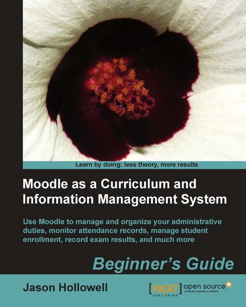Book cover of Moodle as a Curriculum and Information Management System