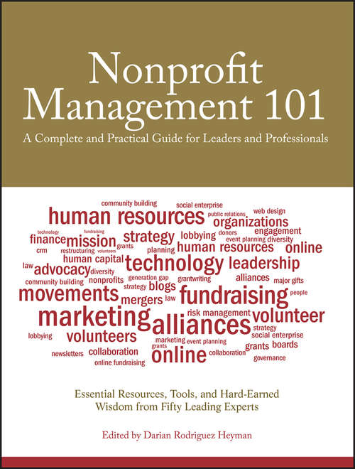 Book cover of Nonprofit Management 101