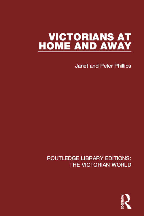 Cover image of Victorians at Home and Away