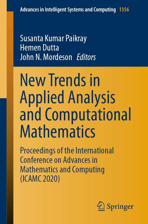 New Trends in Applied Analysis and Computational Mathematics