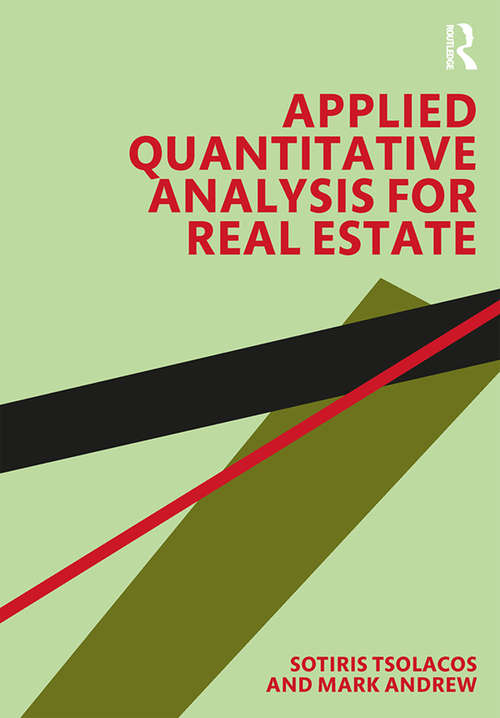 Book cover of Applied Quantitative Analysis for Real Estate