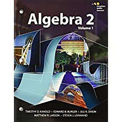 Book cover of Algebra 2, Volume 1