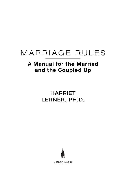 Book cover of Marriage Rules: A Manual for the Married and the Coupled Up