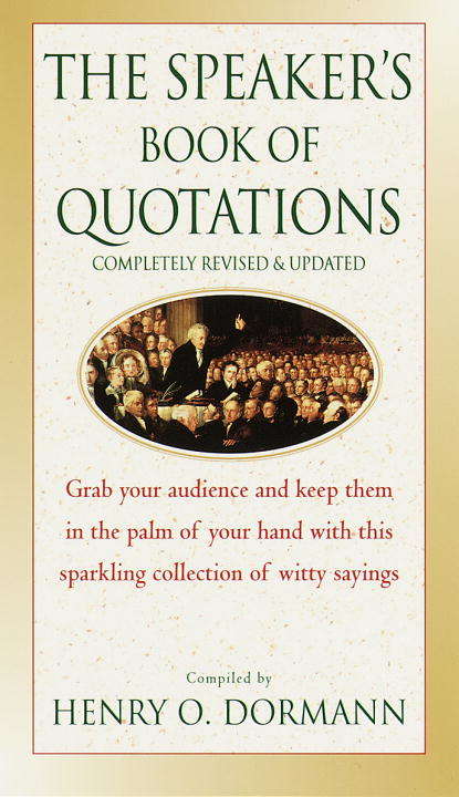 Book cover of The Speaker's Book of Quotations