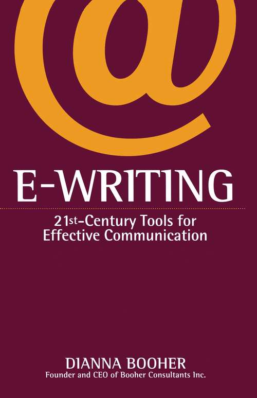 Book cover of E-Writing