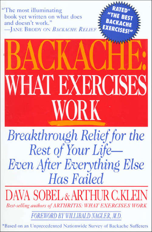 Book cover of Backache: What Exercises Work