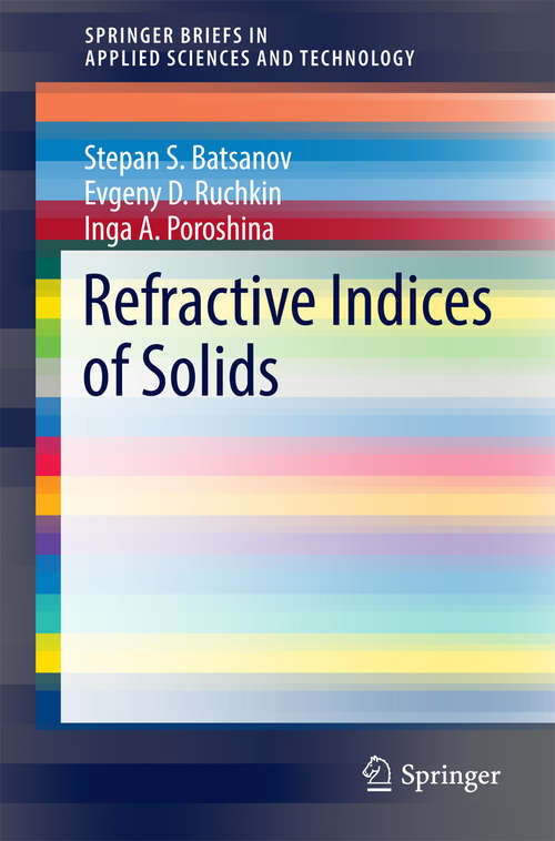 Book cover of Refractive Indices of Solids