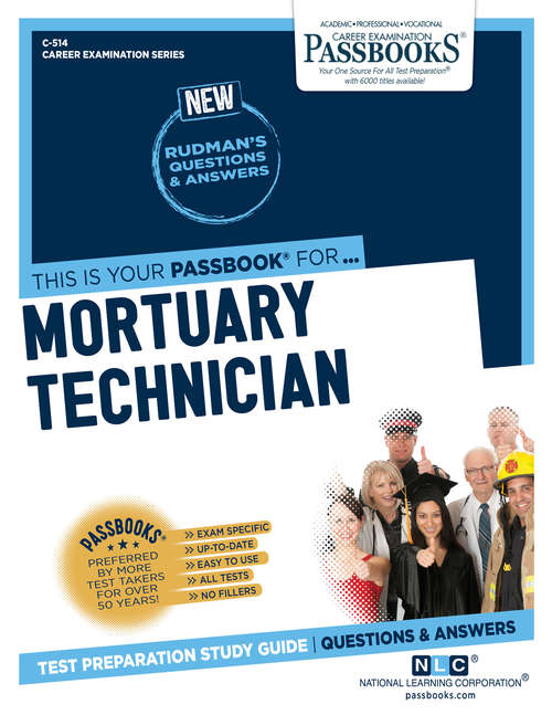 Book cover of Mortuary Technician: Passbooks Study Guide (Career Examination Series)
