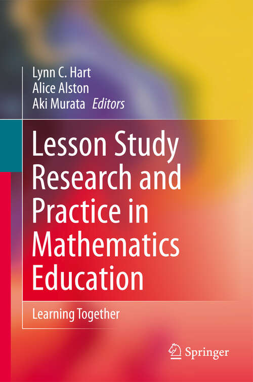 Book cover of Lesson Study Research and Practice in Mathematics Education