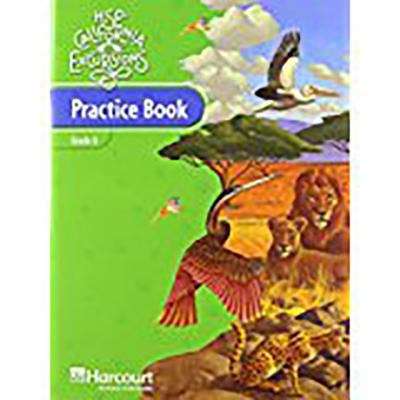 Book cover of HSP California Excursions, Grade 6, Practice Book