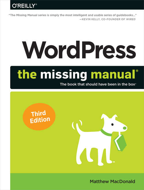Book cover of WordPress: The Missing Manual (3)